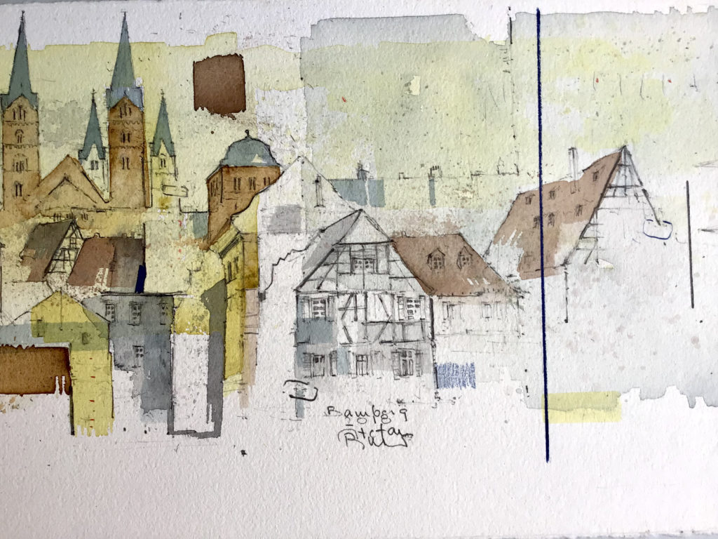 BAMBERG – Blick über Dom und Residenz